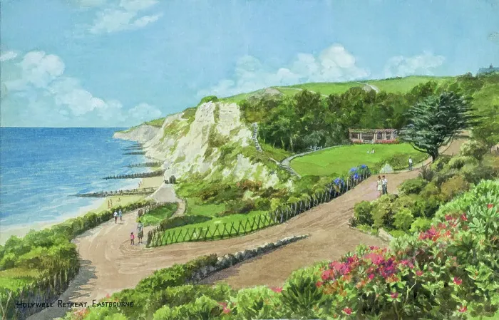 Framed Print : Holywell Retreat, Eastbourne, East Sussex Framed Print : Holywell Retreat, Eastbourne, East Sussex