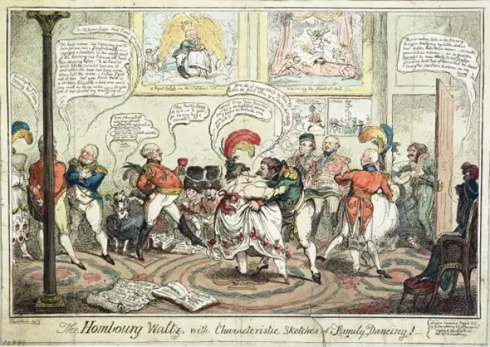 Framed Print : The Hombourg waltz, with characteristic sketches of family d Framed Print : The Hombourg waltz, with characteristic sketches of family d