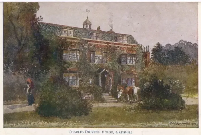 Framed Print : Home of Charles Dickens at Gadshill, Kent Framed Print : Home of Charles Dickens at Gadshill, Kent