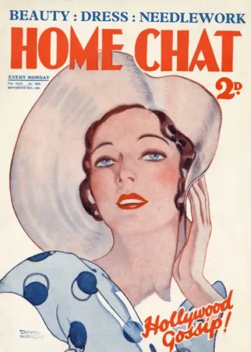 Framed Print : Home Chat magazine cover by David Wright Framed Print : Home Chat magazine cover by David Wright
