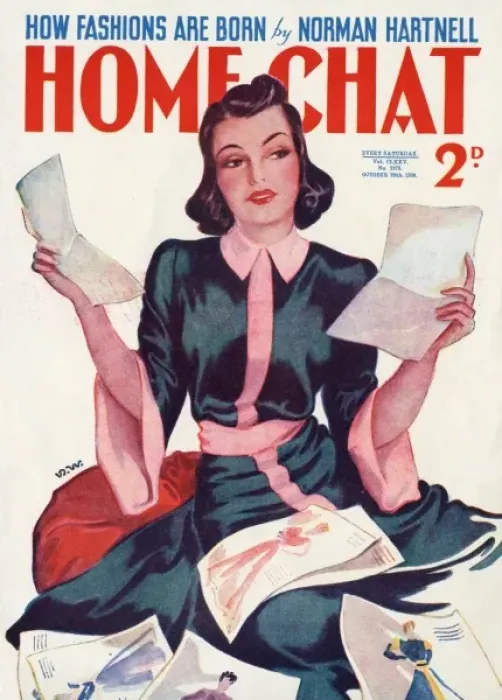 Framed Print : Home Chat magazine cover by David Wright Framed Print : Home Chat magazine cover by David Wright