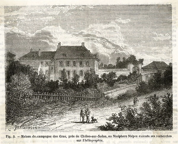 The home of Nic鰨ore Niepce in Chalon-sur-Sa