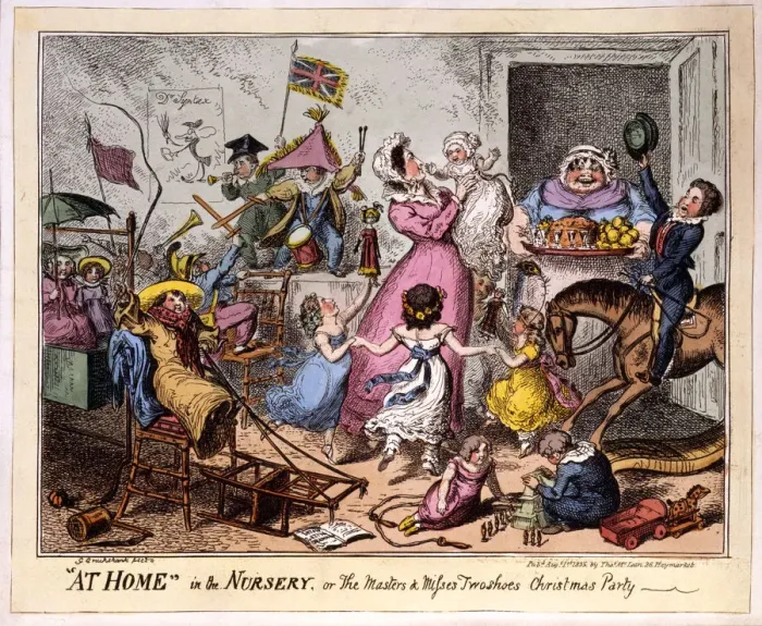 Framed Print : AT HOME in the NURSERY, or The Masters and misses wo shoes C Framed Print : AT HOME in the NURSERY, or The Masters and misses wo shoes C