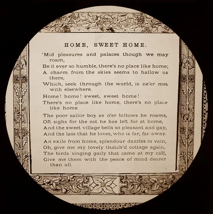 Framed Print : Home Sweet Home song lyrics Framed Print : Home Sweet Home song lyrics