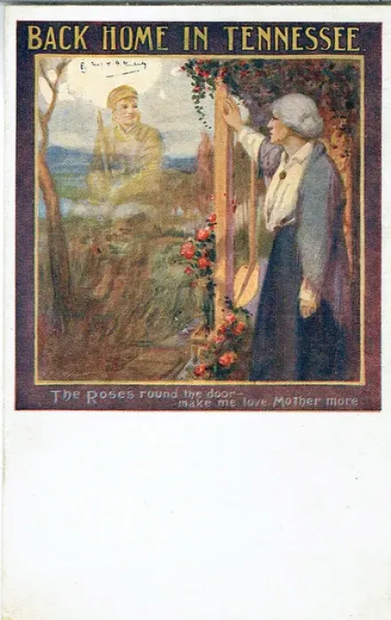 Framed Print : Back Home in Tennessee, by Mrs F G Kimberley, WW1 Framed Print : Back Home in Tennessee, by Mrs F G Kimberley, WW1