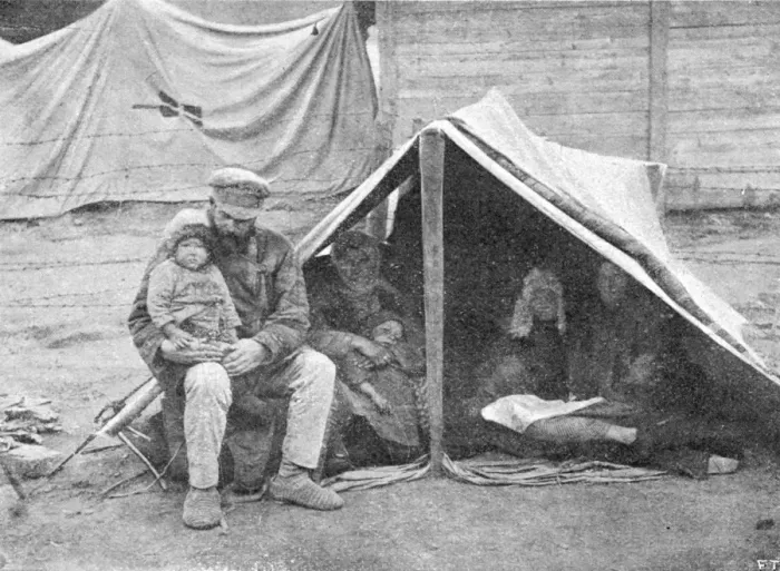 Framed Print : Homeless Volga Family 1 Framed Print : Homeless Volga Family 1