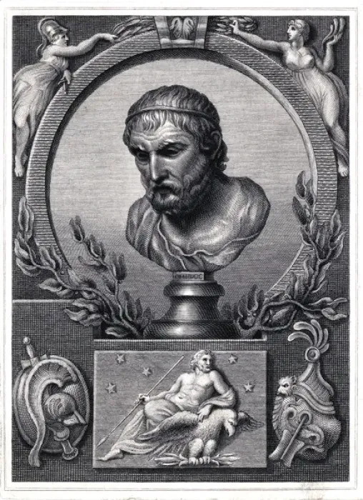 Framed Print : Homer / Bust / Burney Framed Print : Homer / Bust / Burney