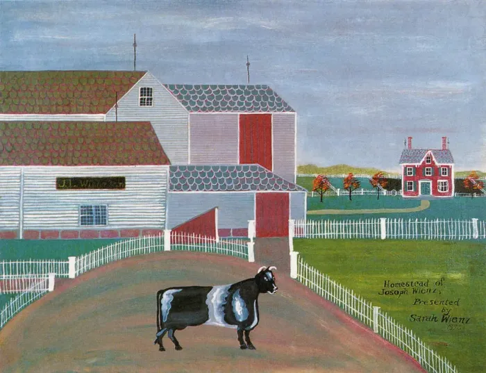 Framed Print : Homestead of Joseph Wienz Framed Print : Homestead of Joseph Wienz