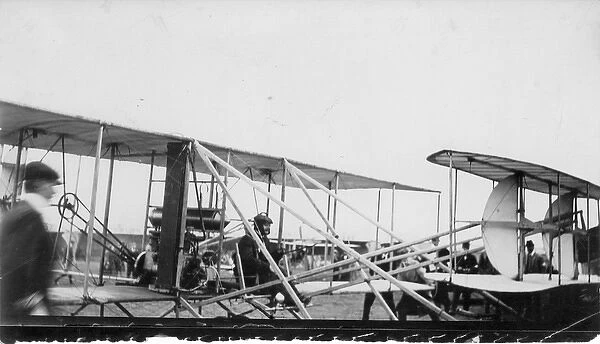 The Hon Charles Stewart Rolls in his Short-Wright biplane