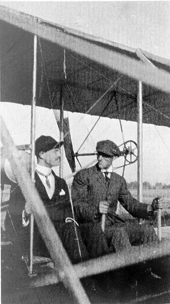 Hon Cs Rolls and Wilbur Wright after the flight