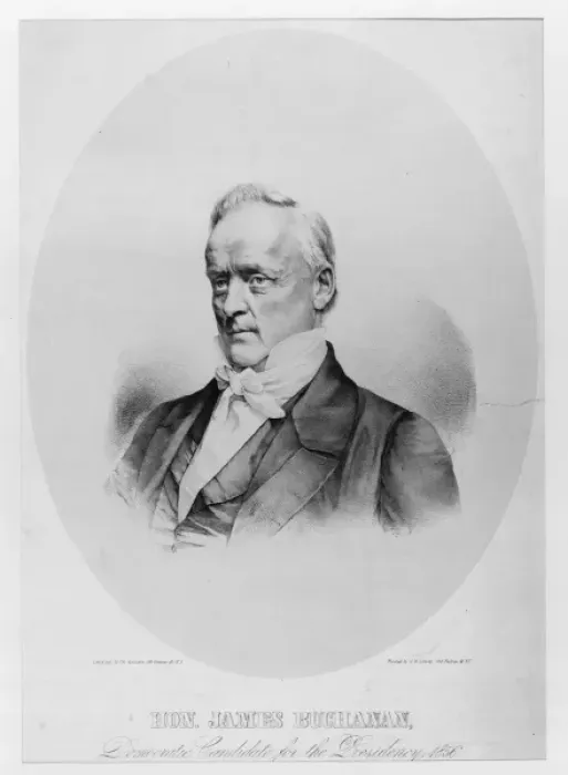Framed Print : Hon. James Buchanan, democratic candidate for the presidency Framed Print : Hon. James Buchanan, democratic candidate for the presidency