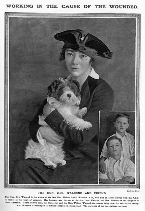 Framed Print : The Hon. Mrs Walrond, WW1 Framed Print : The Hon. Mrs Walrond, WW1