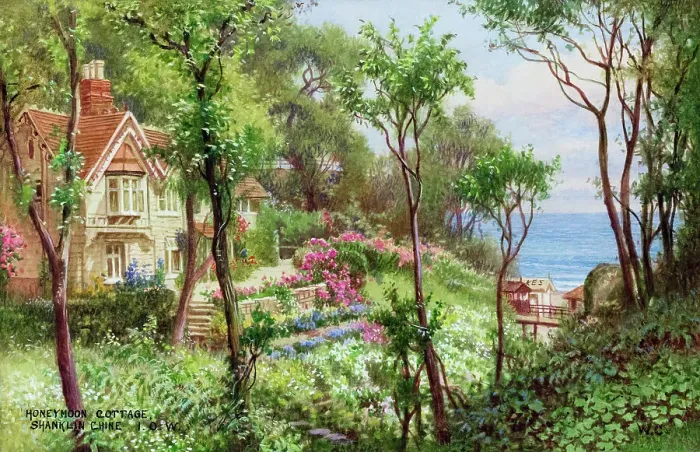 Framed Print : Honeymoon Cottage, Shanklin Chine, Isle of Wight Framed Print : Honeymoon Cottage, Shanklin Chine, Isle of Wight