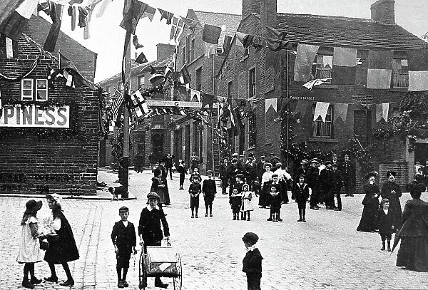 Honley Market Place early 1900s