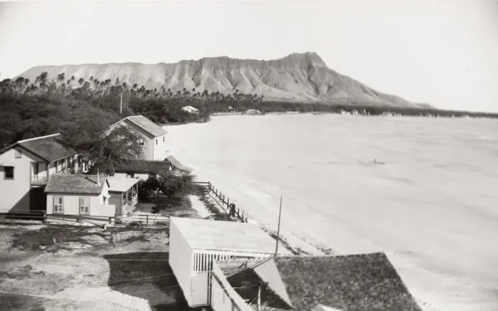 Framed Print : Honolulu, Hawaii, view of the waterfront