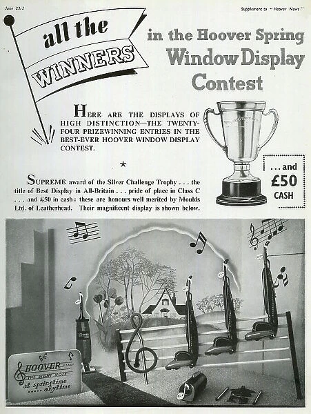 Hoover Vacuum Cleaner Window Display