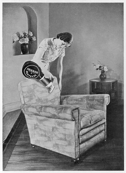 Hoovering a Chair 1930S