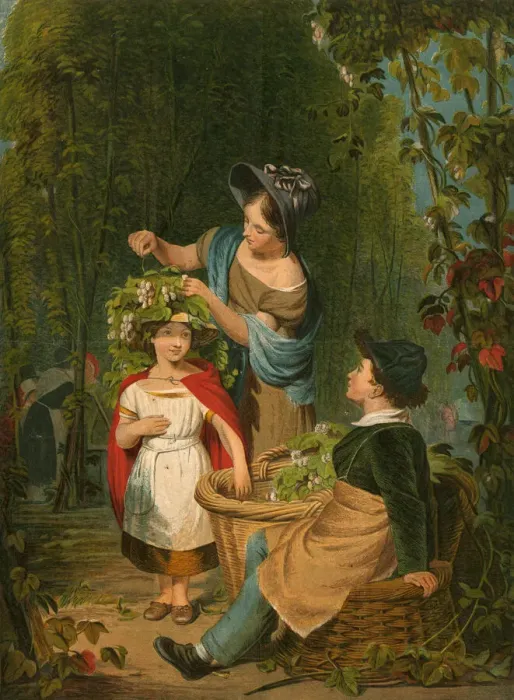 Framed Print : The Hop-Garland Framed Print : The Hop-Garland