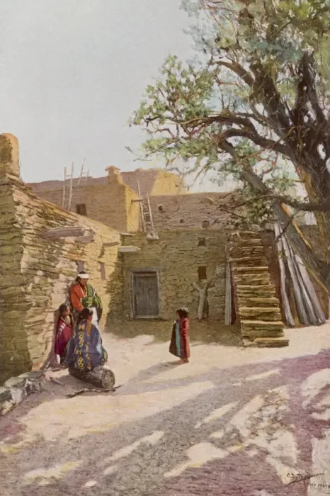 Framed Print : Hopi Home, Early C19 Framed Print : Hopi Home, Early C19