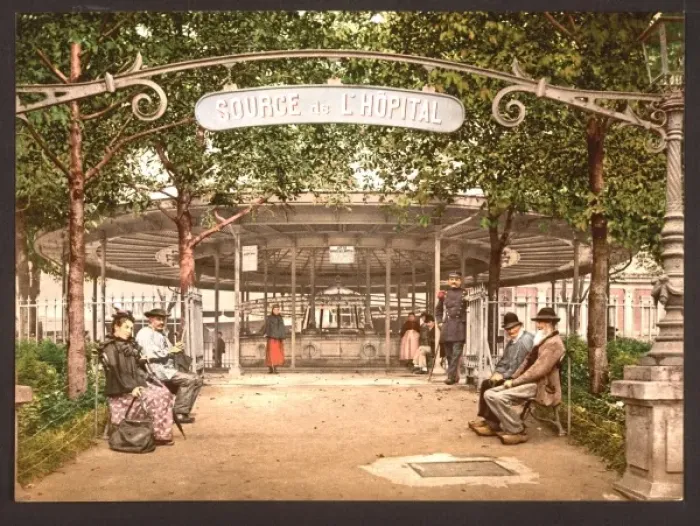 Framed Print : The Hopital Spring, Vichy, France The H?pital Spring, Vichy