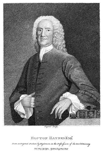 Hopton Haynes. HOPTON HAYNES Assay-master at the oyal Mint, London. Date: 1672 - 1749