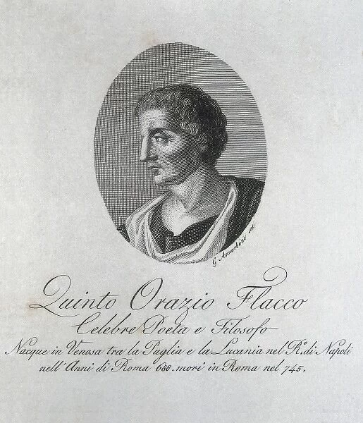 Horace, Quintus Horatius Flaccus (65-8 BC). Latin