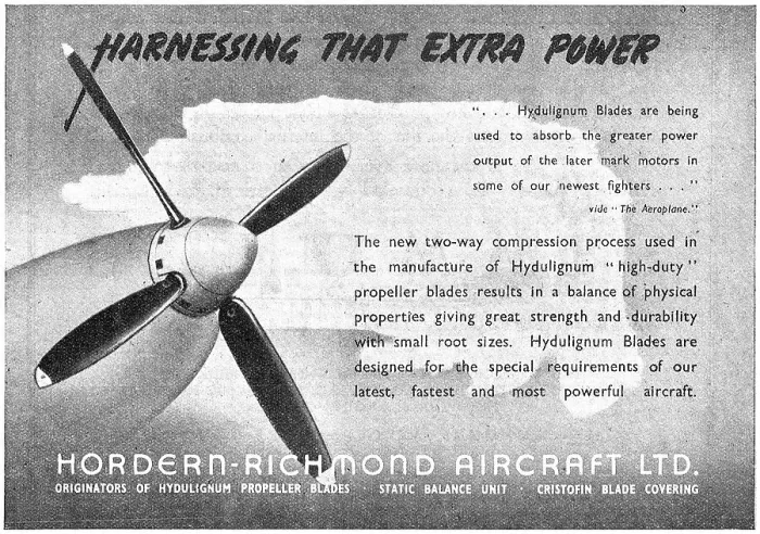 Framed Print : Hordern Richmond - Hydulignum Propeller Blades
