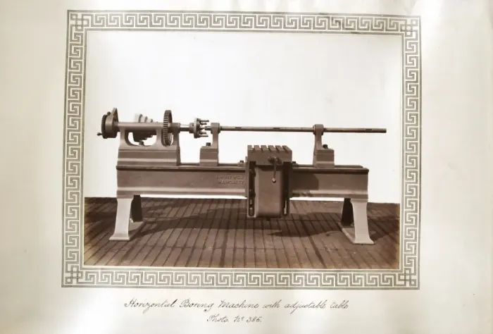 Framed Print : Horizontal boring machine with adjustable table Framed Print : Horizontal boring machine with adjustable table