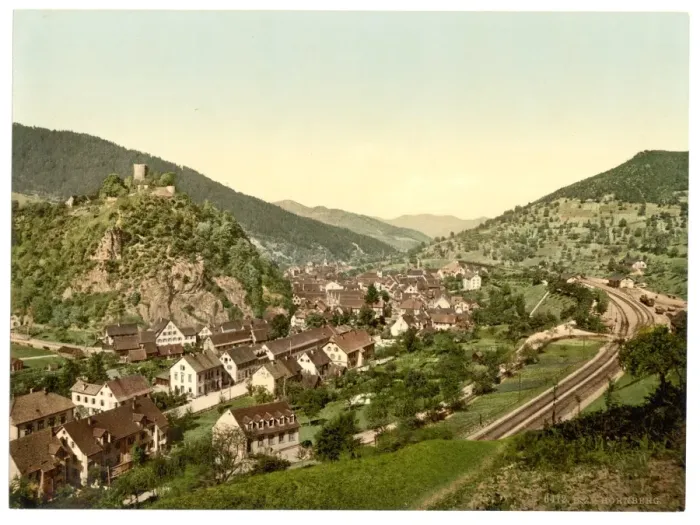 Framed Print : Hornberg, general view, Black Forest, Baden, Germany Framed Print : Hornberg, general view, Black Forest, Baden, Germany