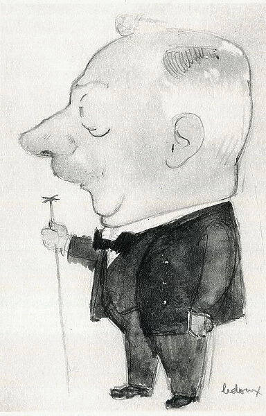 Horner. Caricature of Horner by Philippe Ledoux Date: circa 1930
