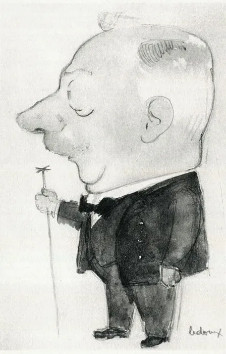 Framed Print : Horner. Caricature of Horner by Philippe Ledoux Date: circa 1930 Framed Print : Horner. Caricature of Horner by Philippe Ledoux Date: circa 1930