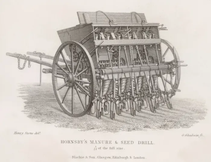 Framed Print : HORNSBYs DRILL 1850 Framed Print : HORNSBYs DRILL 1850