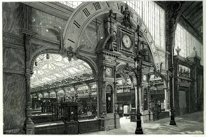 Framed Print : Horological Section, Paris Exhibition of 1889 Framed Print : Horological Section, Paris Exhibition of 1889