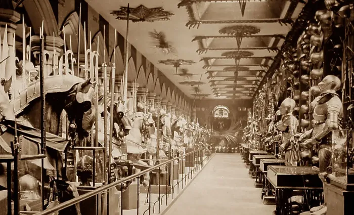 Framed Print : Horse Armoury, Tower of London, Victorian period Framed Print : Horse Armoury, Tower of London, Victorian period