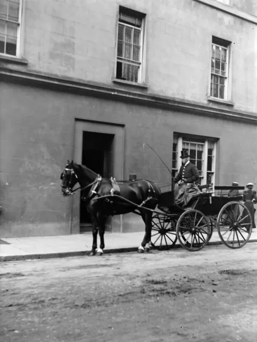 Framed Print : Horse and carriage, Haverfordwest, South Wales Framed Print : Horse and carriage, Haverfordwest, South Wales