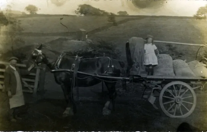 Framed Print : Horse & Cart of Hopwood - Family Grocer, Shelley, Yorkshire Framed Print : Horse & Cart of Hopwood - Family Grocer, Shelley, Yorkshire