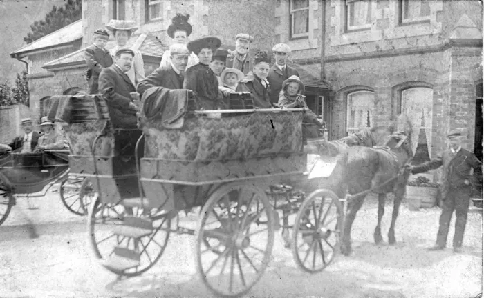 Framed Print : Horse and Cart with Passengers, Douglas, Isle of Man Framed Print : Horse and Cart with Passengers, Douglas, Isle of Man
