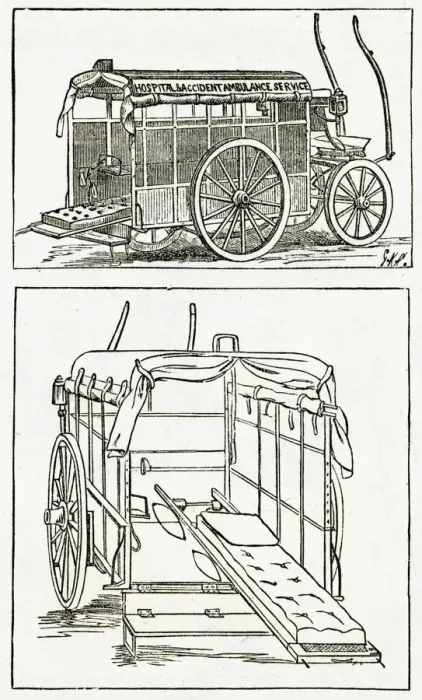Framed Print : Horse-drawn ambulance 1882 Framed Print : Horse-drawn ambulance 1882