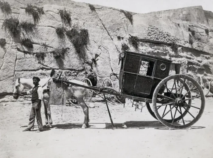 Framed Print : A horse drawn carriage in Malta, a calesse Framed Print : A horse drawn carriage in Malta, a calesse