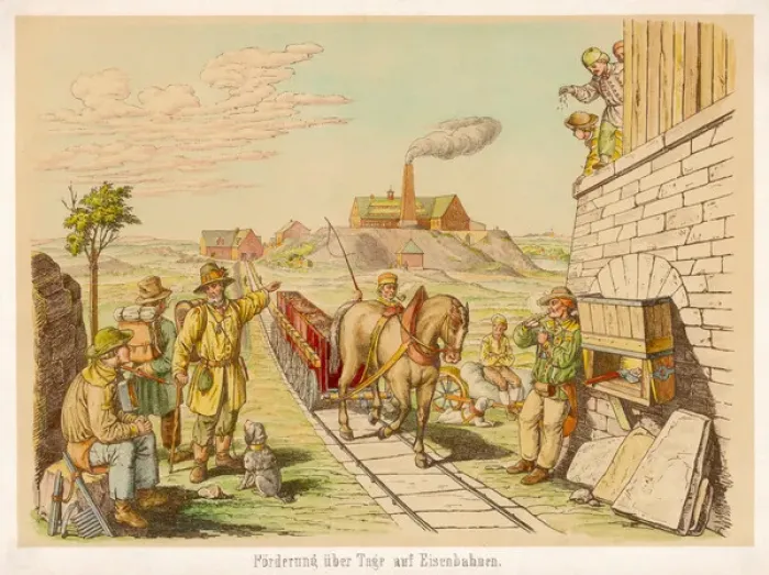 Framed Print : Horse-Drawn German Rail Framed Print : Horse-Drawn German Rail
