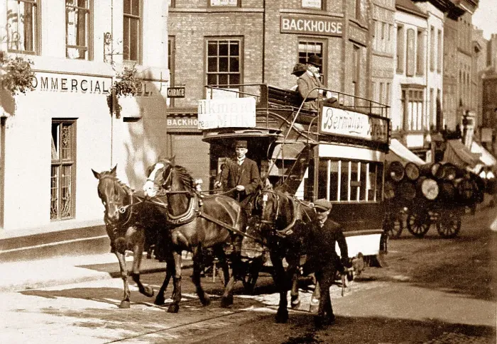 Framed Print : Horse-drawn tram York Framed Print : Horse-drawn tram York