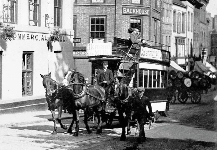 Framed Print : Horse-drawn tram York Framed Print : Horse-drawn tram York