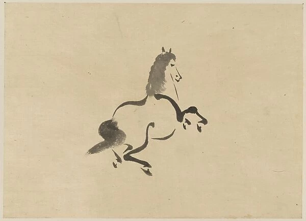 Horse. Print shows a horse, facing right. Date between 1870 and 1910