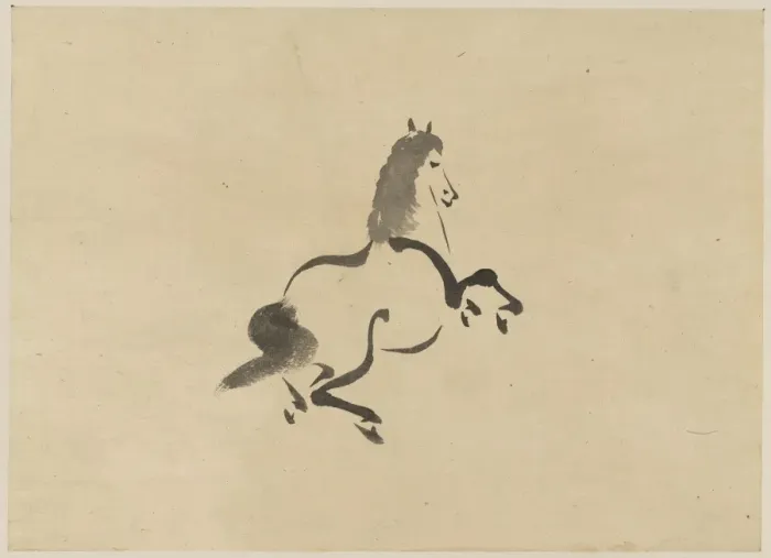 Framed Print : Horse. Print shows a horse, facing right. Date between 1870 and 1910 Framed Print : Horse. Print shows a horse, facing right. Date between 1870 and 1910