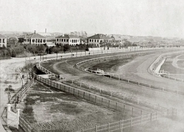 Framed Print : Horse racecourse, Shanghai, China, c1880 s Framed Print : Horse racecourse, Shanghai, China, c1880 s