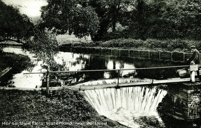 Framed Print : Horse Shoe Falls, Waterford, near Hertford Framed Print : Horse Shoe Falls, Waterford, near Hertford