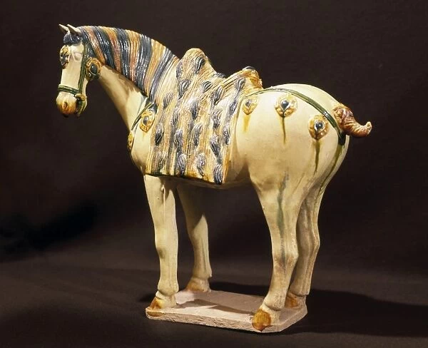 Horse small statue (618-907). Chinese art. Tang
