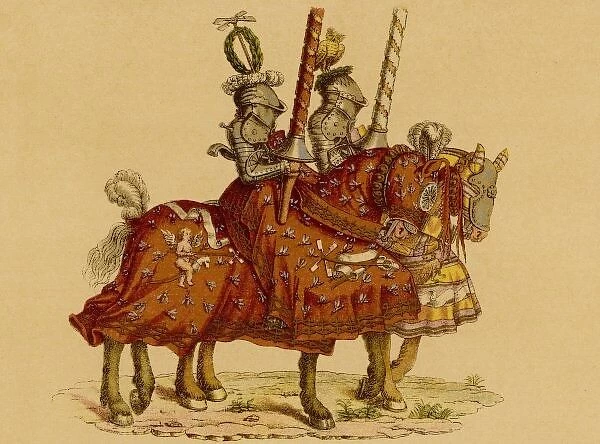 Horse Warriors. Two armed warriors on horseback 2 of 4