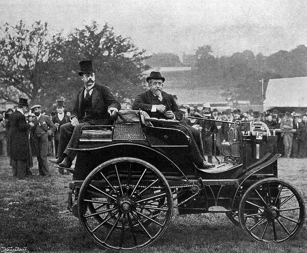 Horseless carriage with Daimler engine, 1895