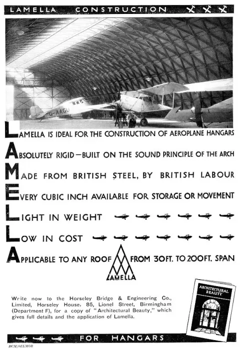 Framed Print : Horseley Bridge Aircraft Hangars Lamella 1931 Framed Print : Horseley Bridge Aircraft Hangars Lamella 1931